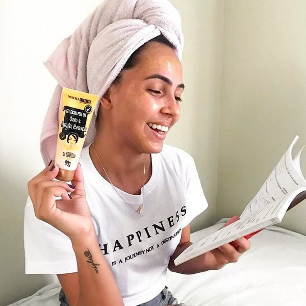 Derma Chem Gel Peel Off Ouro E Argila Branca 60g 