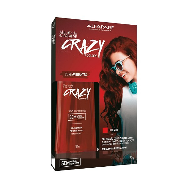 Alta Moda Creativ Crazy Color Hot Red 120g 