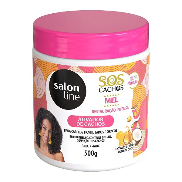 Salon Line Sos Ativador Mel Cachos Intensos 500gr 