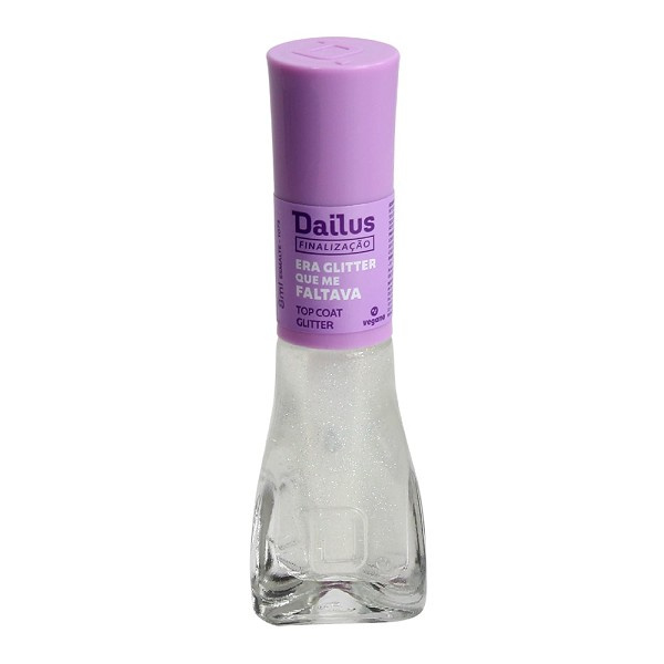 Dailus Esmalte Top Coat Glitter-era Glitter Que Me Faltava 8 Ml 