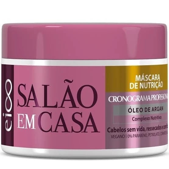 Eico Salao Em Casa Cronograma Mascara Nutricao Oleo De Argan 270g 