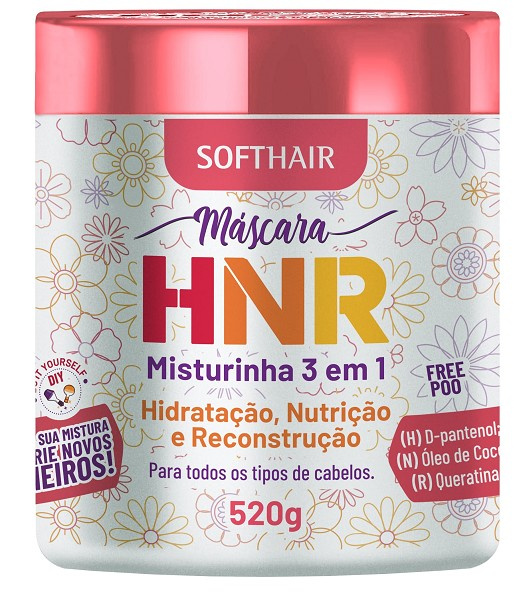 Softhair Mascara Hnr Misturinha 3em1 520g 