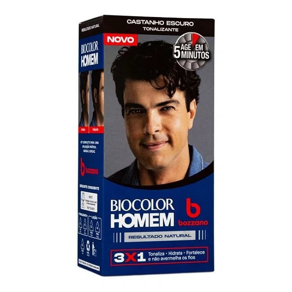 Biocolor Homem Castanho Escuro 