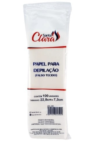 Santa Clara Papel Depilação 100 Un Ref250 