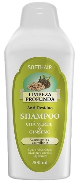 Softhair Limpeza Profunda Shampoo Anti Residuo Cha Verde&ginseng 500ml 
