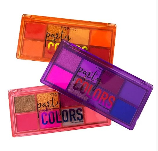 Pink 21 Paleta De Sombras Party Colors 9g Cs3092 