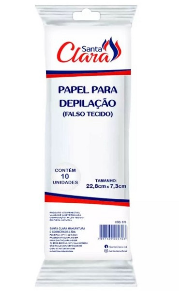 Santa Clara Papel Depilatorio 10unid Ref.570 