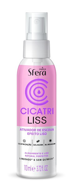 Sfera Cicatri Liss Spray Ativador De Escova Efeito Liso 110ml 