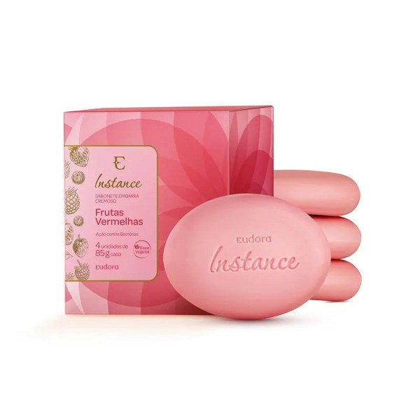 Eudora Instance Kit Sabonete Frutas Vermelhas 4 Unidades De 85g Cada 