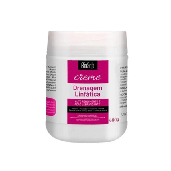 Bio Soft Creme Drenagem Linfatica 680g 