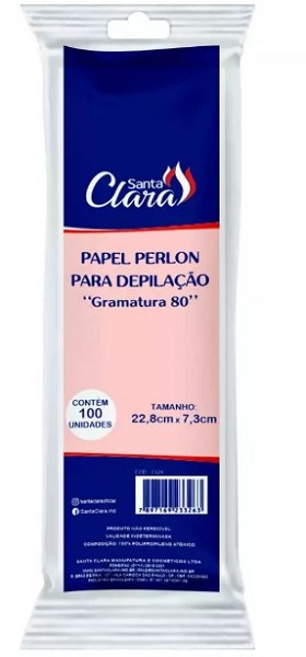 Santa Clara Papel Depilatorio 100 Und. R:3326 