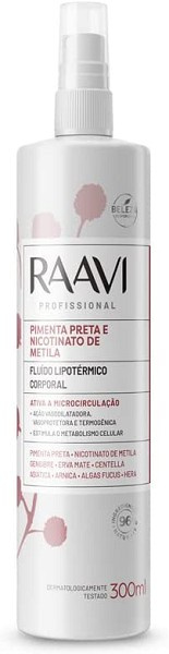 Raavi Fluido Lipotermico Pimenta Preta E Nicotinato 300 Ml 