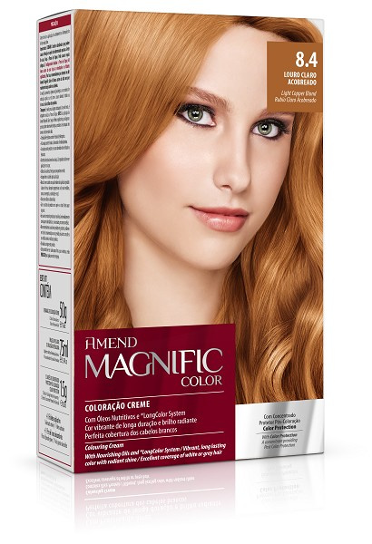 Amend Magnific Color 8.4 Louro Claro Acobreado 