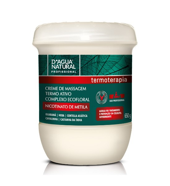 D´agua Natural Creme Massagem Termo Ativo 650g 