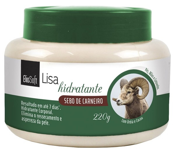 Bio Soft Lisa Creme Hidratante Sebo De Carneiro 220g 
