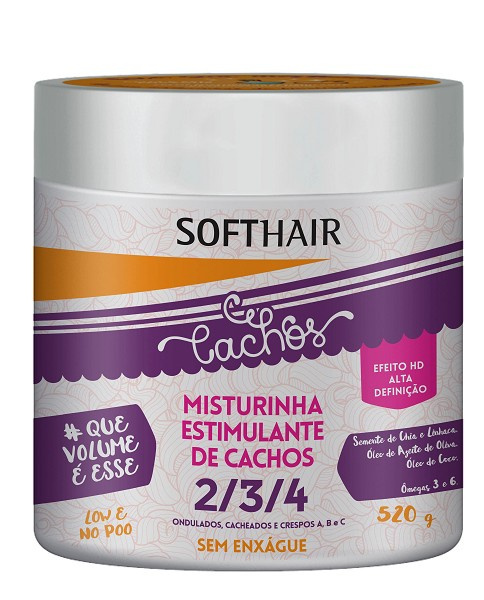 Softhair Misturinha Estimulante De Cachos Low No Poo 520g 