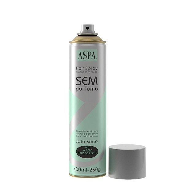 Aspa Hair Spray Sem Perfume Forte Jato Seco 400ml 
