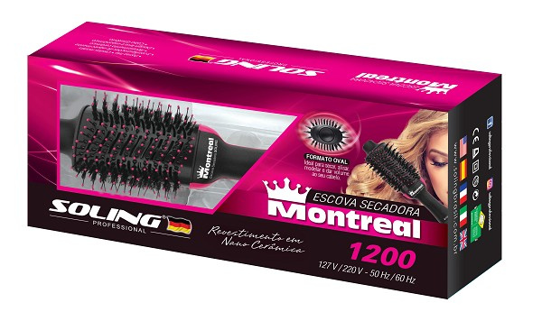 Soling Escova Secadora Montreal 1200 Bivolt - Ref. 306 