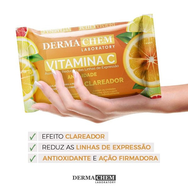 Derma Chem Lencos Demaquilantes Vitamina C Antiidade 