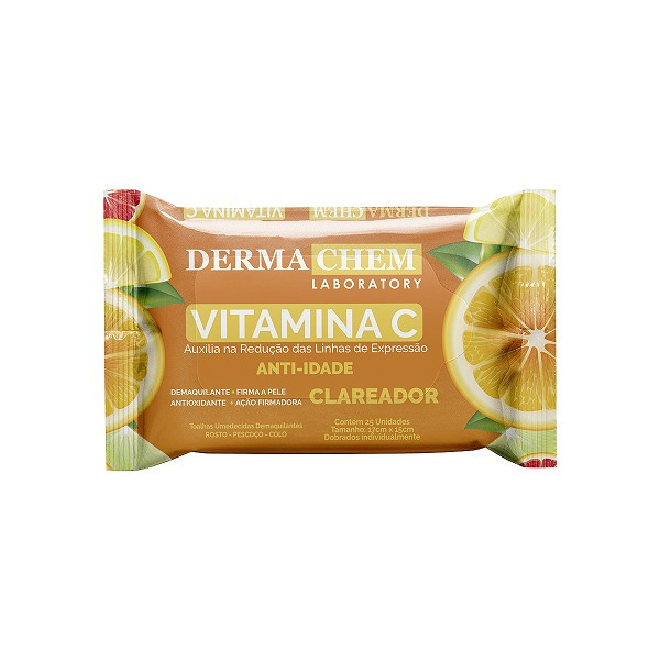 Derma Chem Lencos Demaquilantes Vitamina C Antiidade 