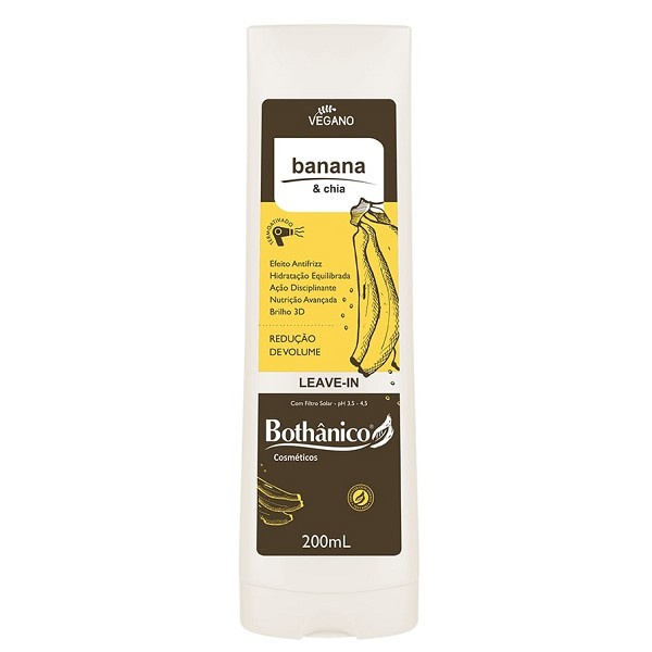 Bothanico Leave In Banana E Chia 200 Ml 