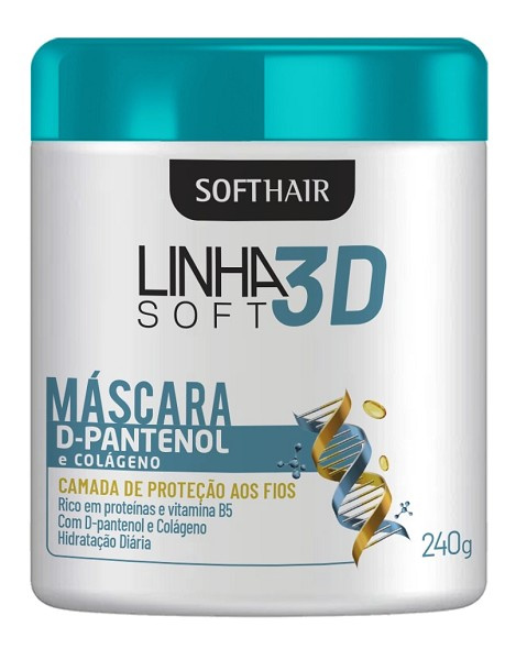 Softhair D-pantenol E Colageno Mascara 3d 240g 